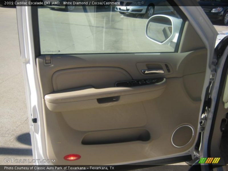 White Diamond / Cocoa/Cashmere 2009 Cadillac Escalade EXT AWD