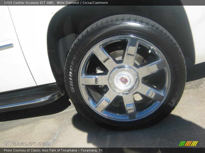 White Diamond / Cocoa/Cashmere 2009 Cadillac Escalade EXT AWD