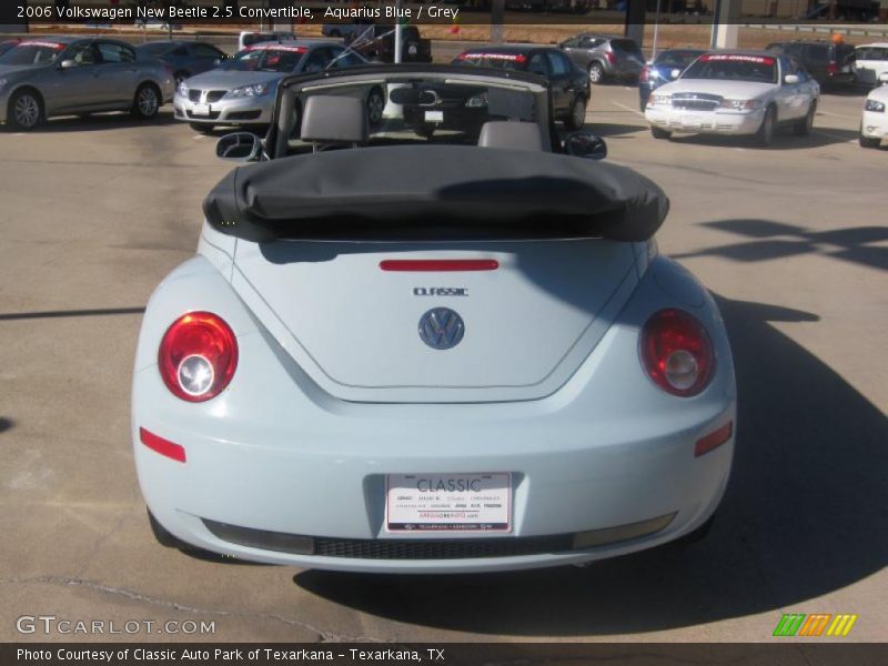 Aquarius Blue / Grey 2006 Volkswagen New Beetle 2.5 Convertible