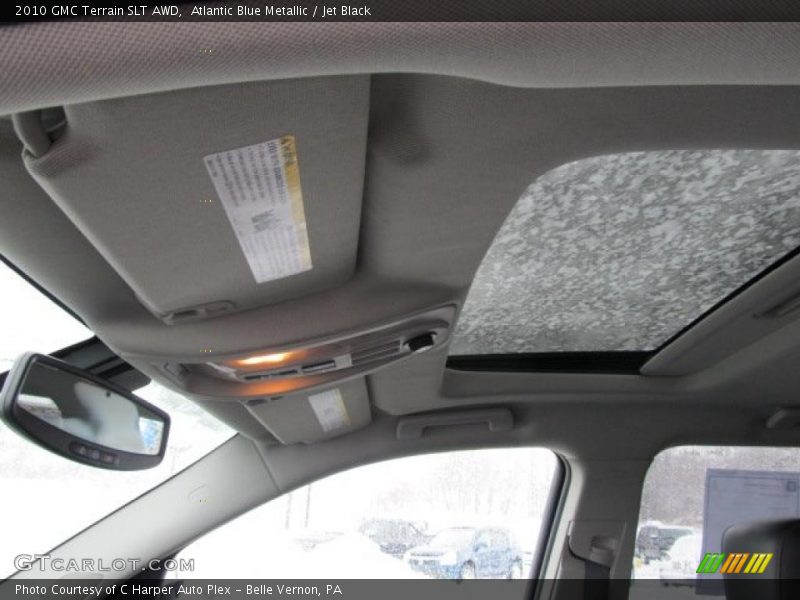Atlantic Blue Metallic / Jet Black 2010 GMC Terrain SLT AWD