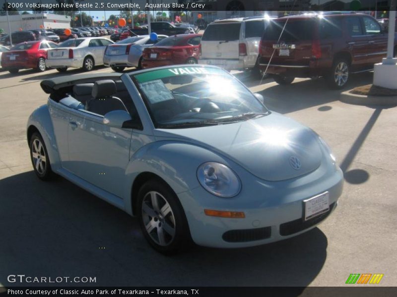 Aquarius Blue / Grey 2006 Volkswagen New Beetle 2.5 Convertible