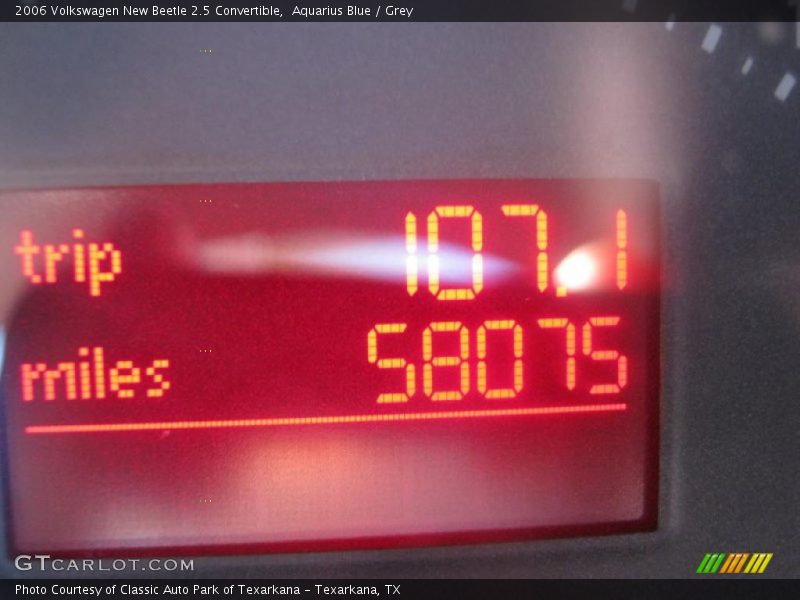 Aquarius Blue / Grey 2006 Volkswagen New Beetle 2.5 Convertible