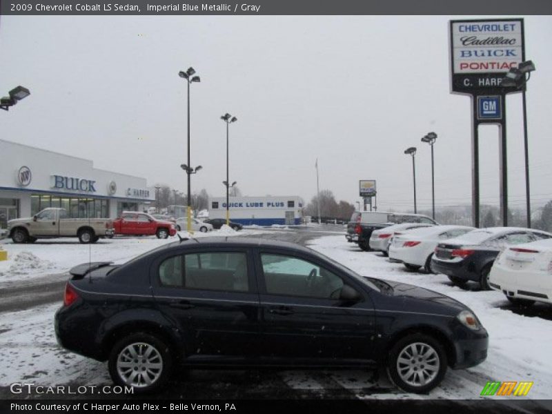 Imperial Blue Metallic / Gray 2009 Chevrolet Cobalt LS Sedan