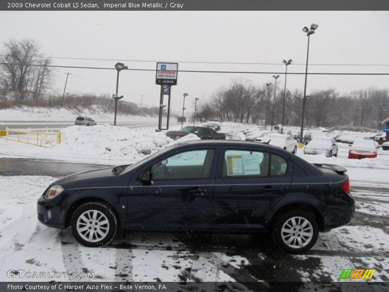 Imperial Blue Metallic / Gray 2009 Chevrolet Cobalt LS Sedan