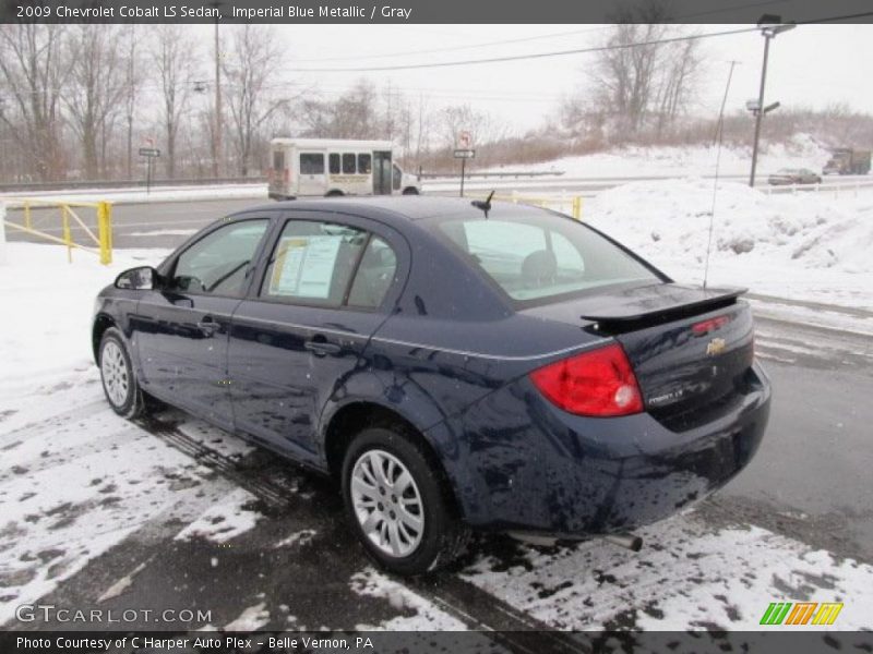 Imperial Blue Metallic / Gray 2009 Chevrolet Cobalt LS Sedan