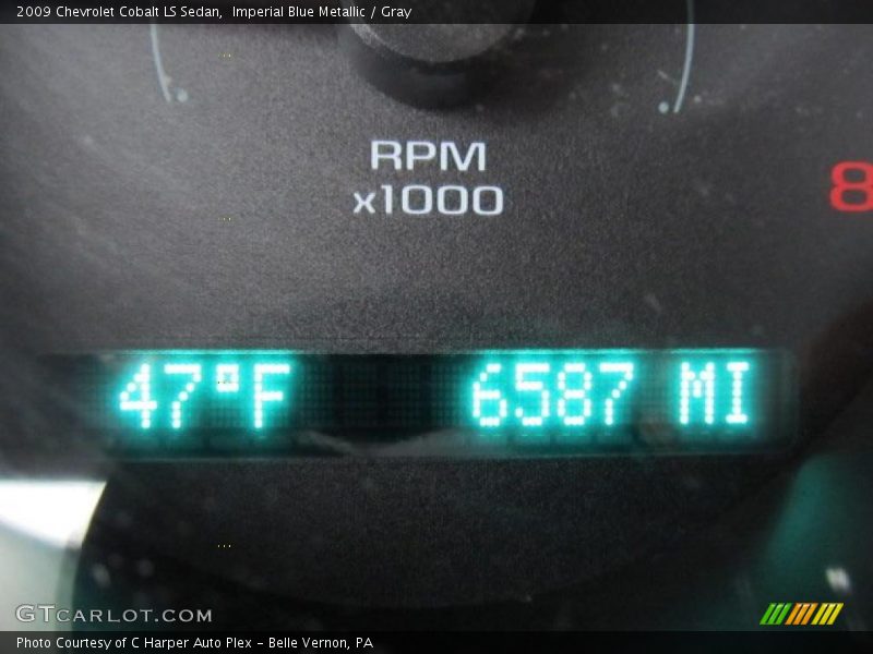 Imperial Blue Metallic / Gray 2009 Chevrolet Cobalt LS Sedan