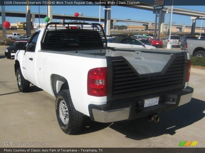 Summit White / Dark Titanium 2008 Chevrolet Silverado 2500HD Work Truck Regular Cab