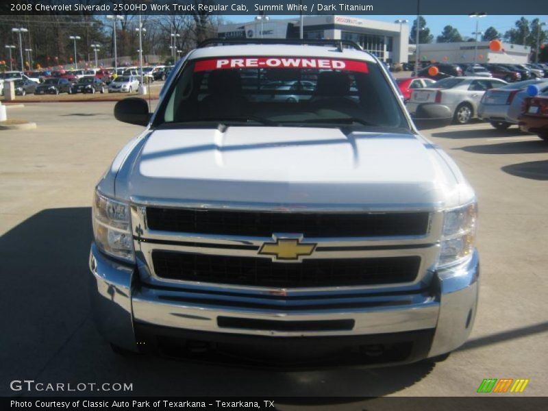 Summit White / Dark Titanium 2008 Chevrolet Silverado 2500HD Work Truck Regular Cab
