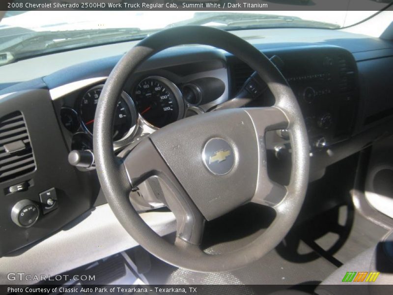 Summit White / Dark Titanium 2008 Chevrolet Silverado 2500HD Work Truck Regular Cab