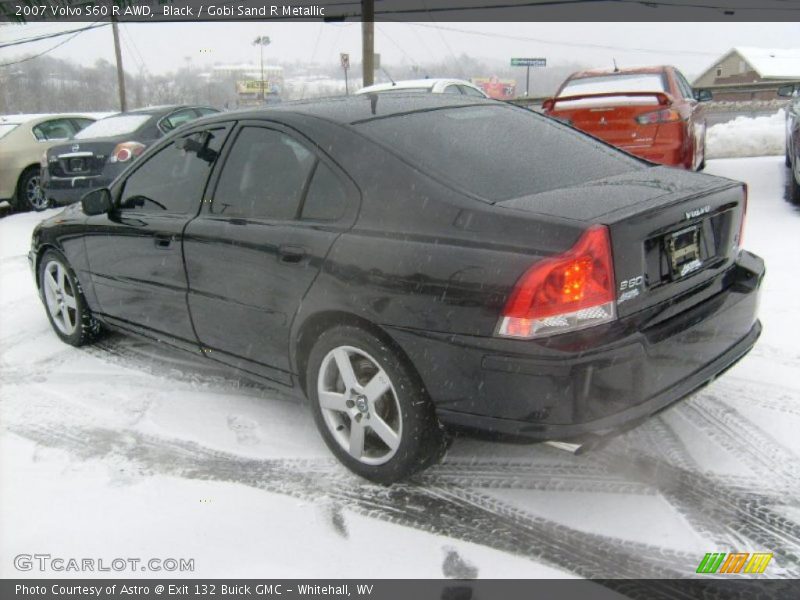 Black / Gobi Sand R Metallic 2007 Volvo S60 R AWD