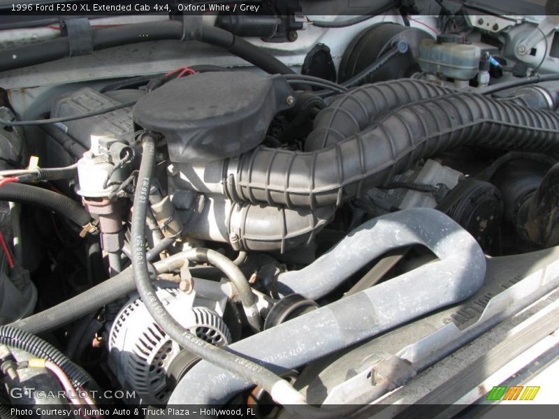 Oxford White / Grey 1996 Ford F250 XL Extended Cab 4x4