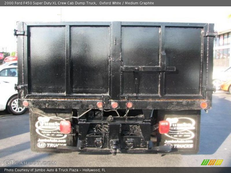 Oxford White / Medium Graphite 2000 Ford F450 Super Duty XL Crew Cab Dump Truck