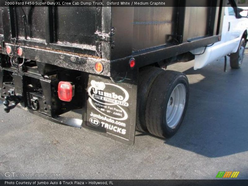 Oxford White / Medium Graphite 2000 Ford F450 Super Duty XL Crew Cab Dump Truck