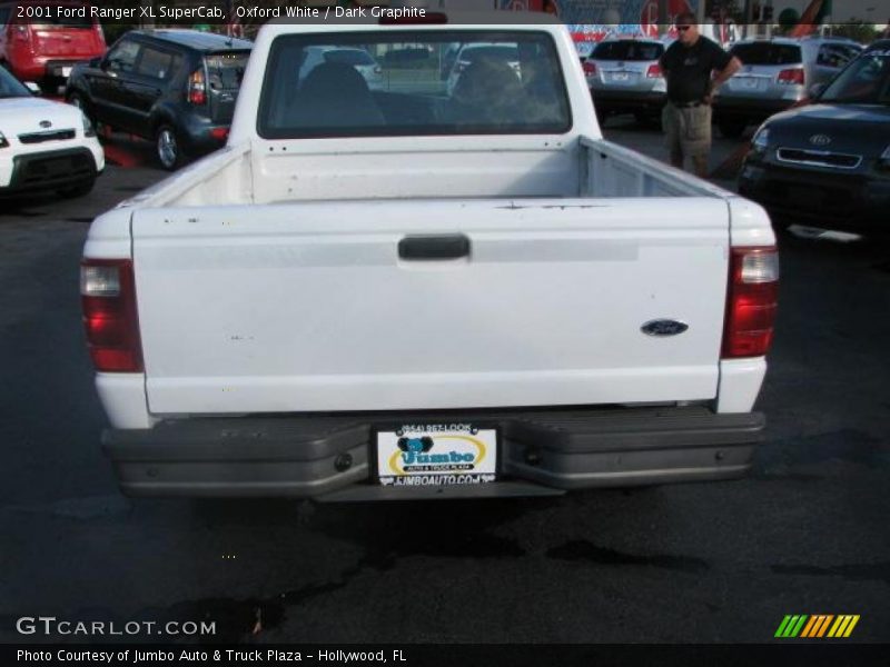 Oxford White / Dark Graphite 2001 Ford Ranger XL SuperCab