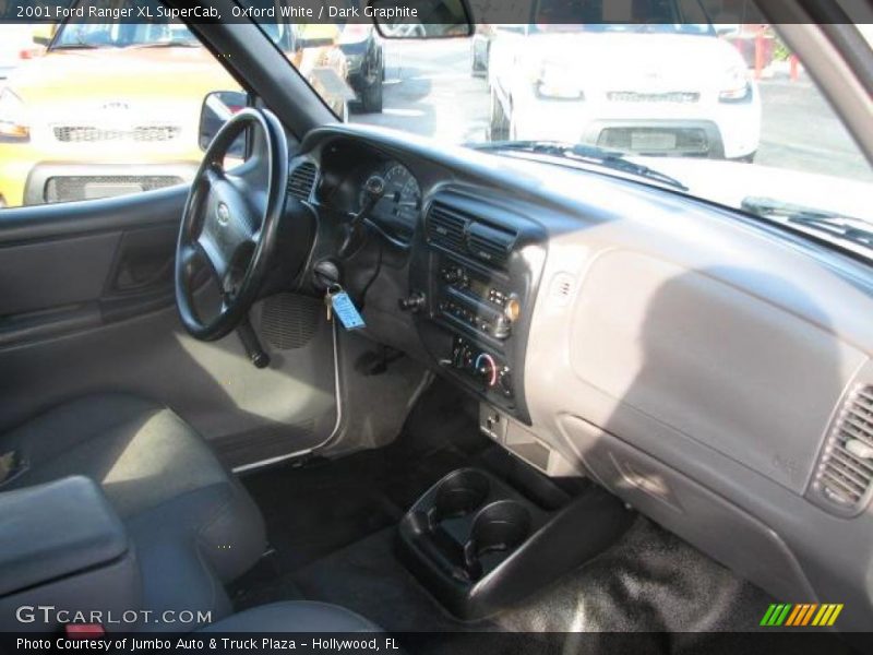 Oxford White / Dark Graphite 2001 Ford Ranger XL SuperCab