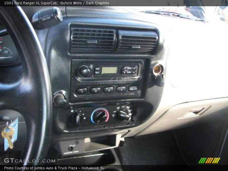 Oxford White / Dark Graphite 2001 Ford Ranger XL SuperCab