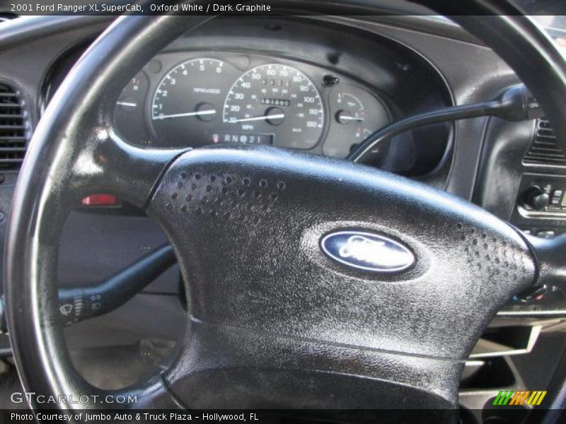 Oxford White / Dark Graphite 2001 Ford Ranger XL SuperCab