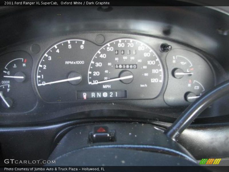 Oxford White / Dark Graphite 2001 Ford Ranger XL SuperCab