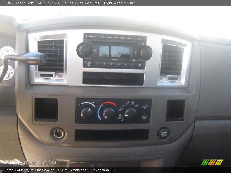 Bright White / Khaki 2007 Dodge Ram 2500 Lone Star Edition Quad Cab 4x4