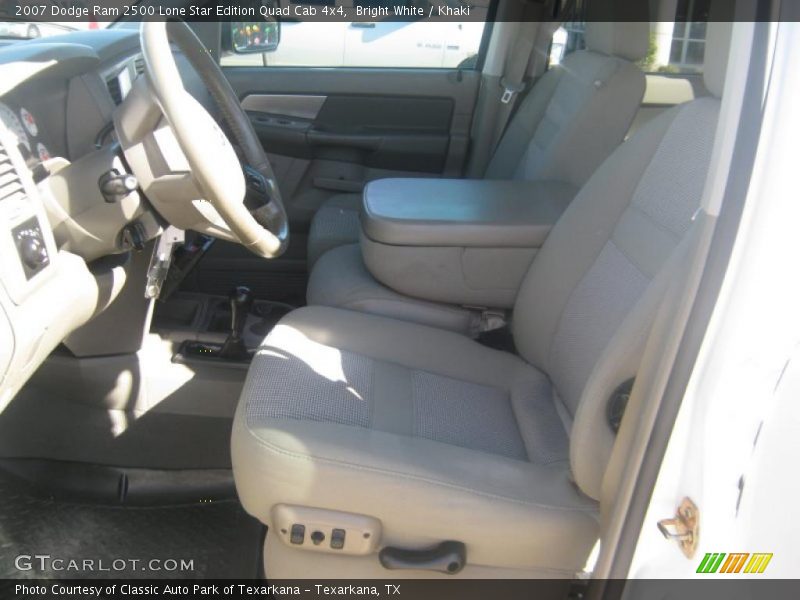Bright White / Khaki 2007 Dodge Ram 2500 Lone Star Edition Quad Cab 4x4