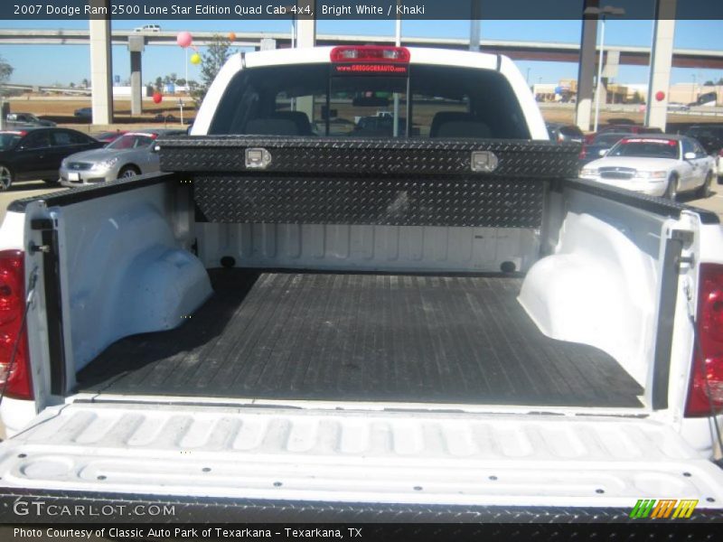 Bright White / Khaki 2007 Dodge Ram 2500 Lone Star Edition Quad Cab 4x4