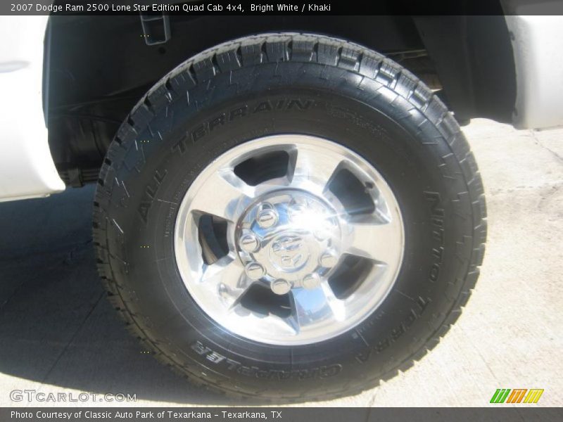 Bright White / Khaki 2007 Dodge Ram 2500 Lone Star Edition Quad Cab 4x4