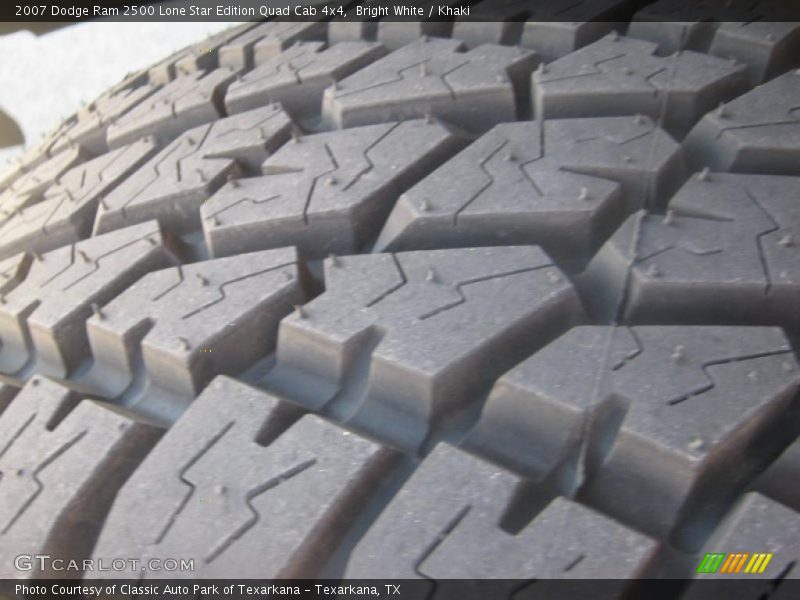 Bright White / Khaki 2007 Dodge Ram 2500 Lone Star Edition Quad Cab 4x4