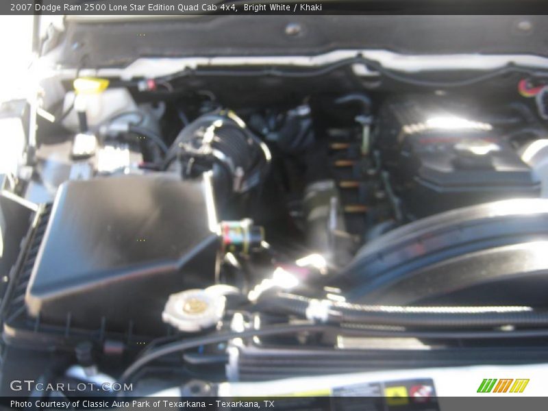 Bright White / Khaki 2007 Dodge Ram 2500 Lone Star Edition Quad Cab 4x4