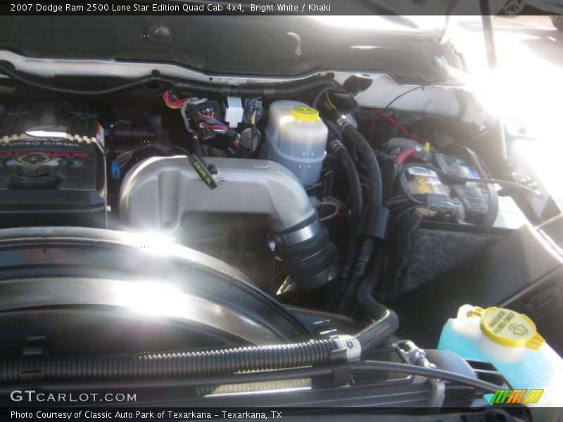 Bright White / Khaki 2007 Dodge Ram 2500 Lone Star Edition Quad Cab 4x4