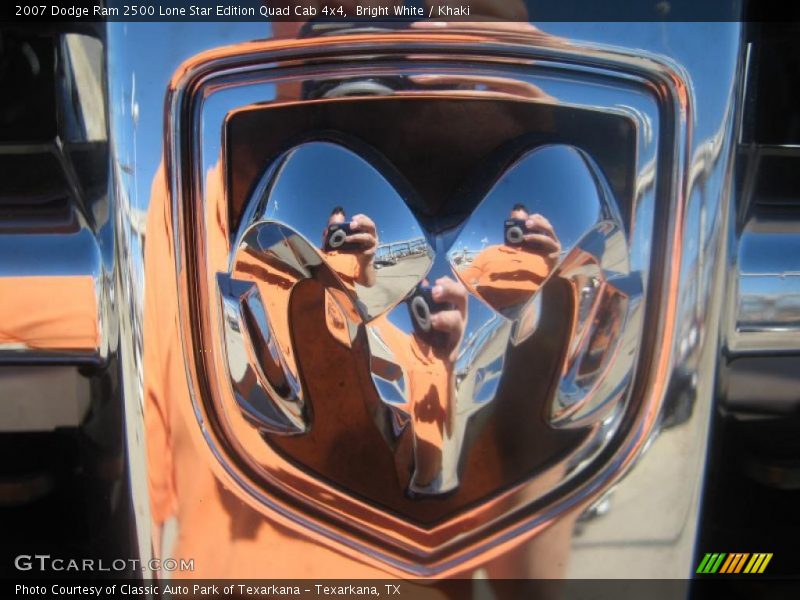 Bright White / Khaki 2007 Dodge Ram 2500 Lone Star Edition Quad Cab 4x4