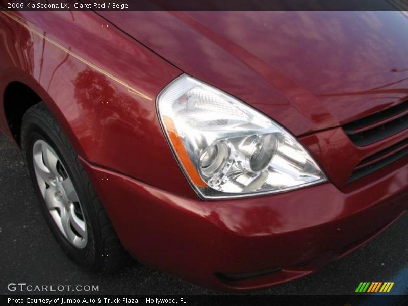 Claret Red / Beige 2006 Kia Sedona LX