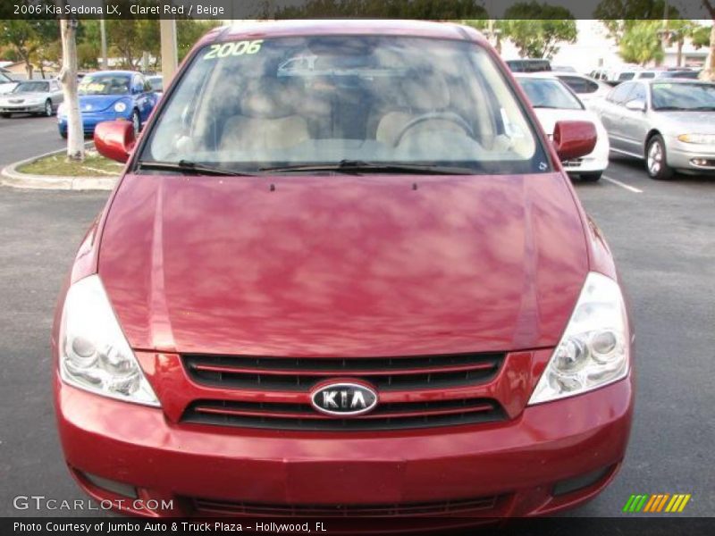 Claret Red / Beige 2006 Kia Sedona LX