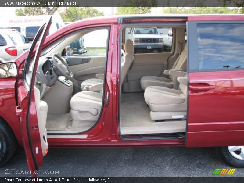Claret Red / Beige 2006 Kia Sedona LX
