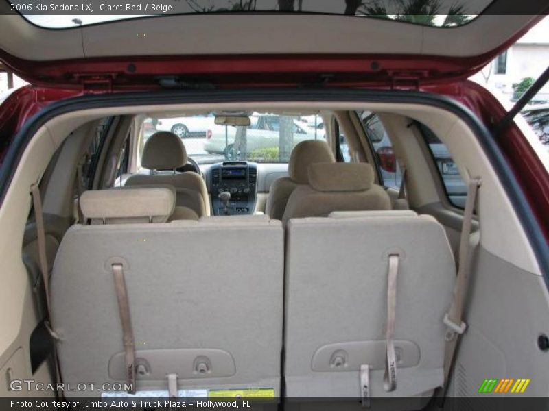 Claret Red / Beige 2006 Kia Sedona LX