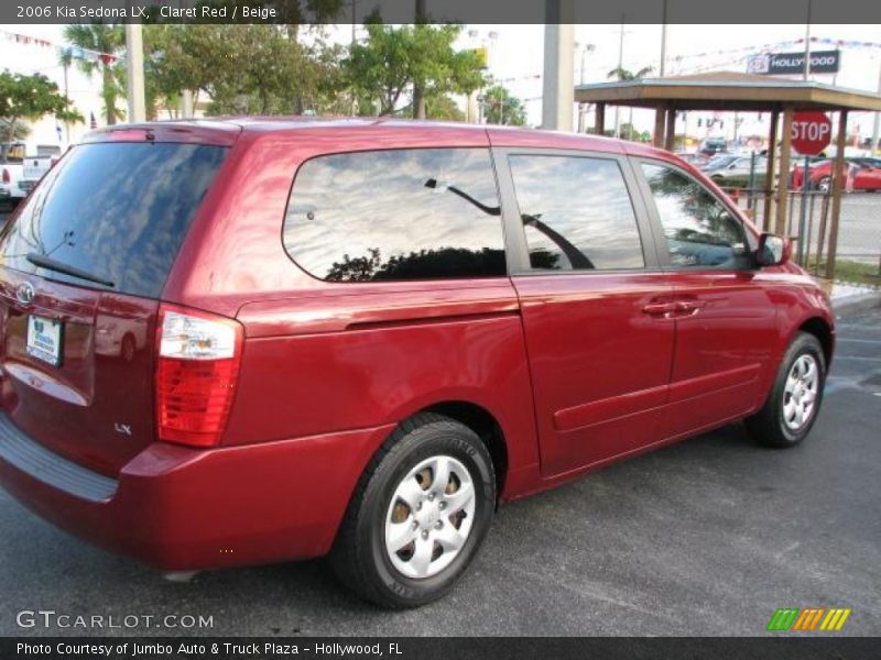 Claret Red / Beige 2006 Kia Sedona LX