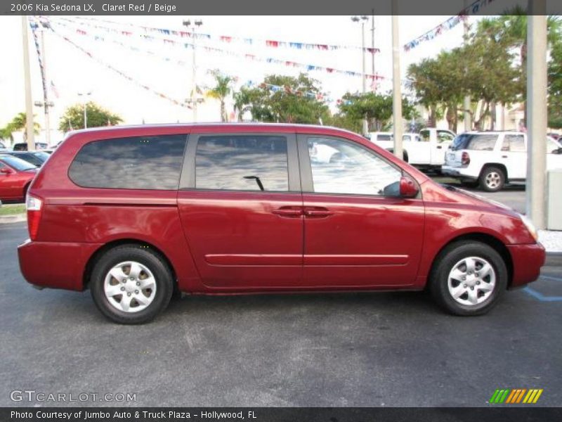 Claret Red / Beige 2006 Kia Sedona LX