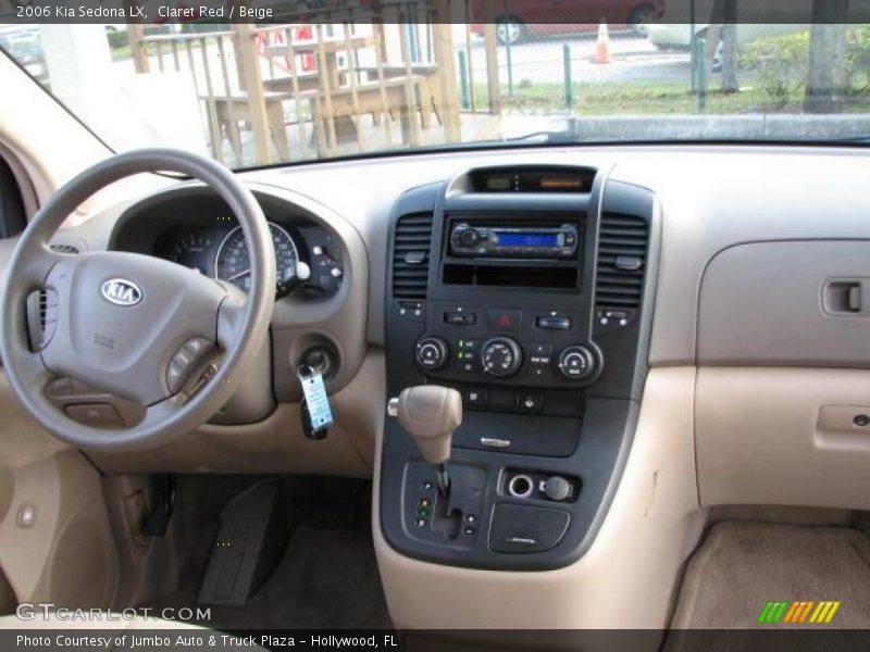 Claret Red / Beige 2006 Kia Sedona LX