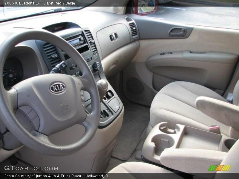 Claret Red / Beige 2006 Kia Sedona LX