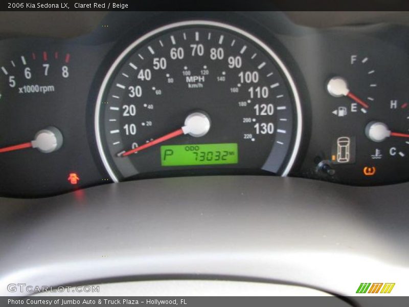 Claret Red / Beige 2006 Kia Sedona LX