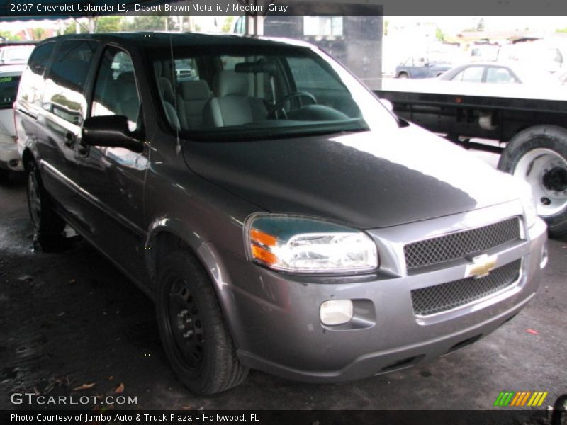 Desert Brown Metallic / Medium Gray 2007 Chevrolet Uplander LS