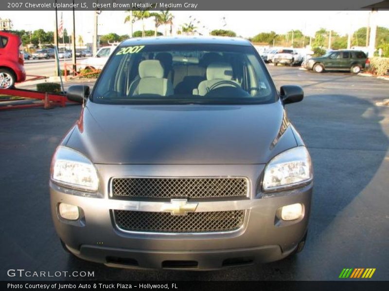 Desert Brown Metallic / Medium Gray 2007 Chevrolet Uplander LS
