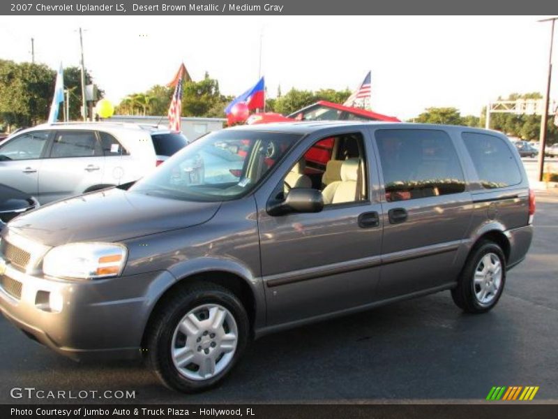 Desert Brown Metallic / Medium Gray 2007 Chevrolet Uplander LS
