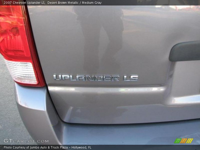 Desert Brown Metallic / Medium Gray 2007 Chevrolet Uplander LS