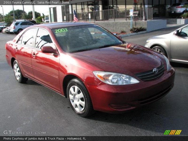 Salsa Red Pearl / Stone 2003 Toyota Camry LE