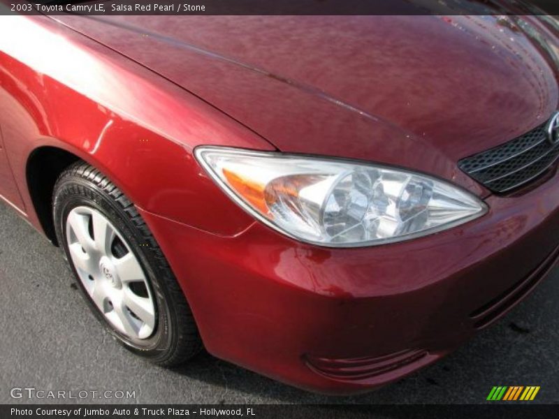 Salsa Red Pearl / Stone 2003 Toyota Camry LE