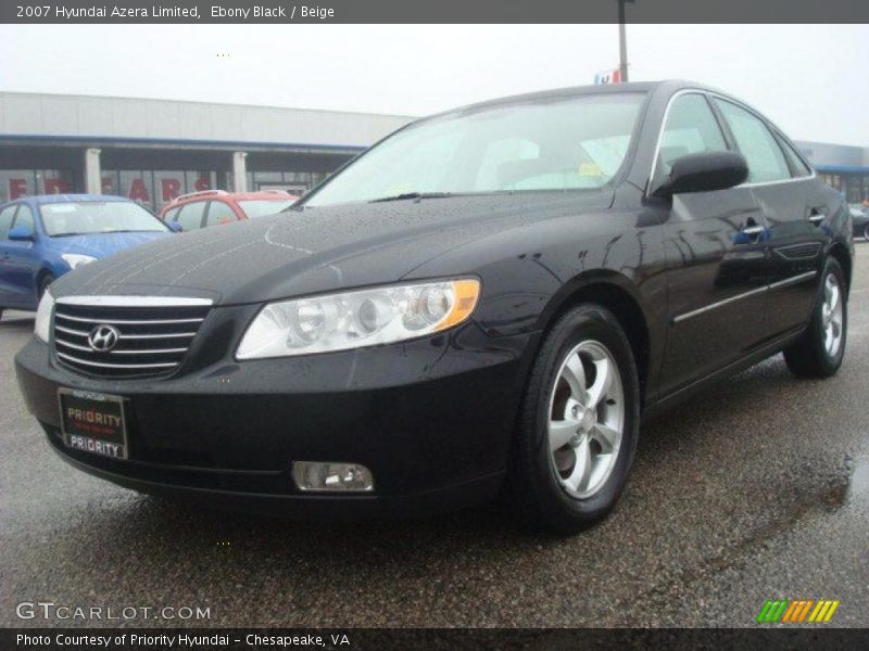 Ebony Black / Beige 2007 Hyundai Azera Limited