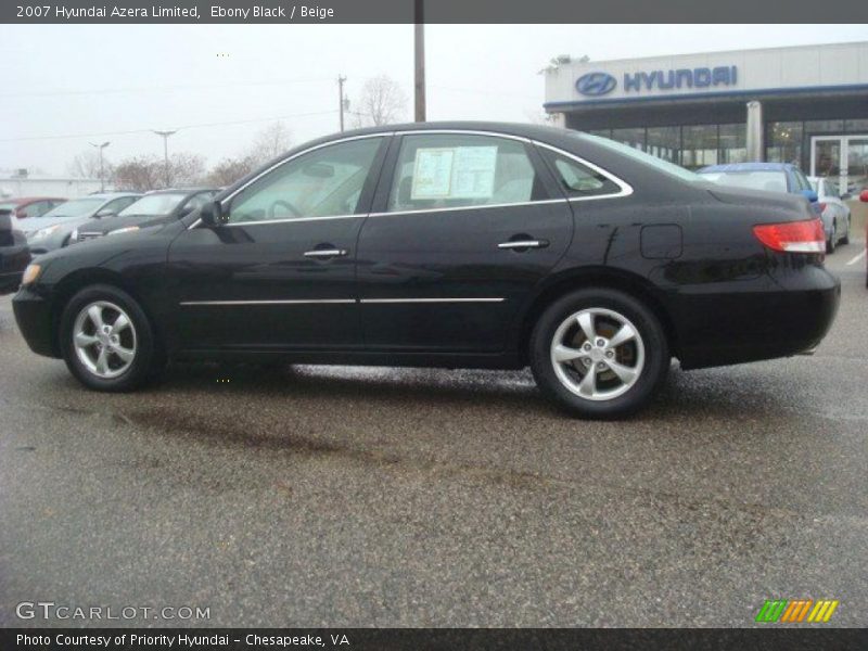 Ebony Black / Beige 2007 Hyundai Azera Limited