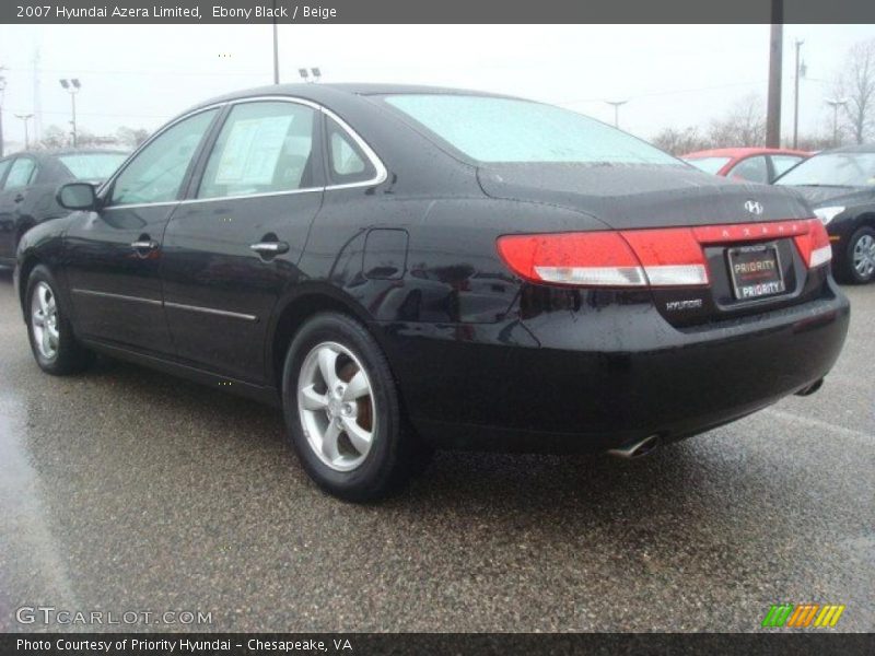 Ebony Black / Beige 2007 Hyundai Azera Limited