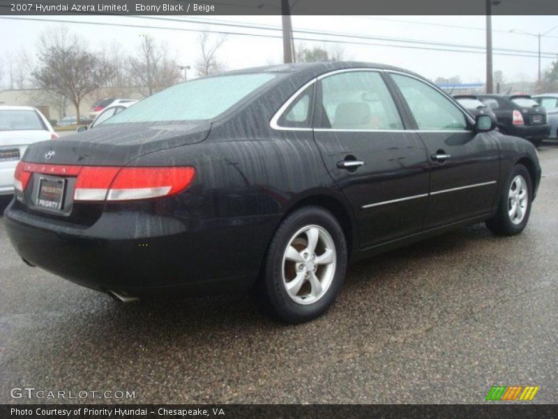 Ebony Black / Beige 2007 Hyundai Azera Limited