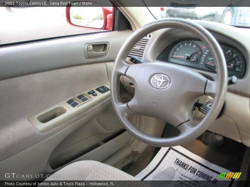 Salsa Red Pearl / Stone 2003 Toyota Camry LE